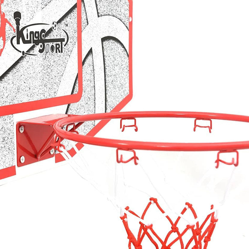 Playnmore Basketball Backboard & Hoop Set 5-Piece Wall Mount Design