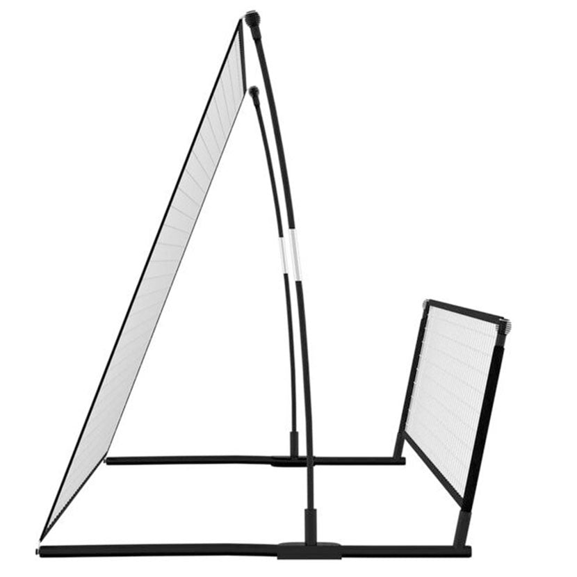 Playnmore Soccer Training Goal & Rebounder – Steel Frame, 202 × 104 × 120 cm