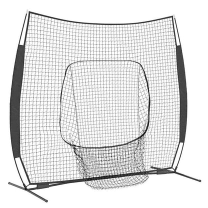 Playnmore Baseball Practice Net Black Polyester, 250 × 106 × 209 cm