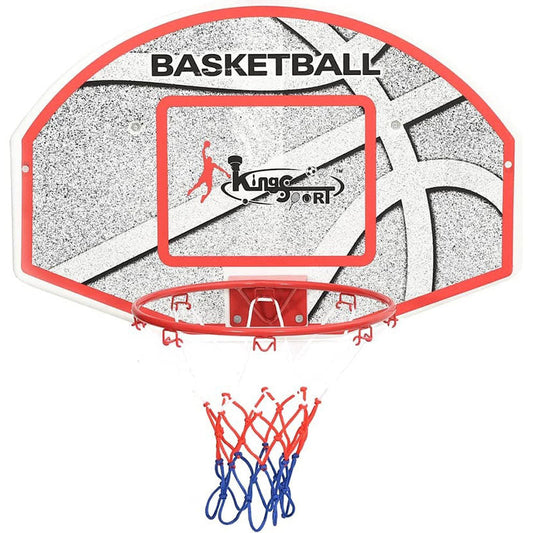 Playnmore Basketball Backboard & Hoop Set 5-Piece Wall Mount Design