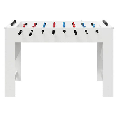 Playnmore Compact Football Table White 125 cm Indoor Foosball Table