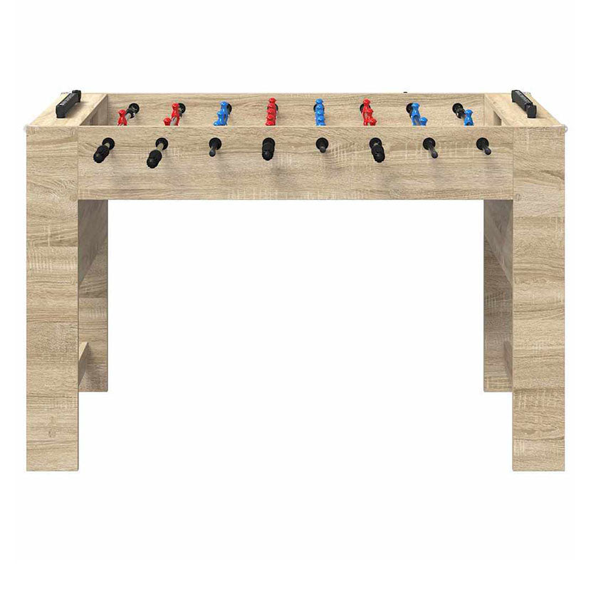 Playnmore Compact Football Table White 125 cm Indoor Foosball Table