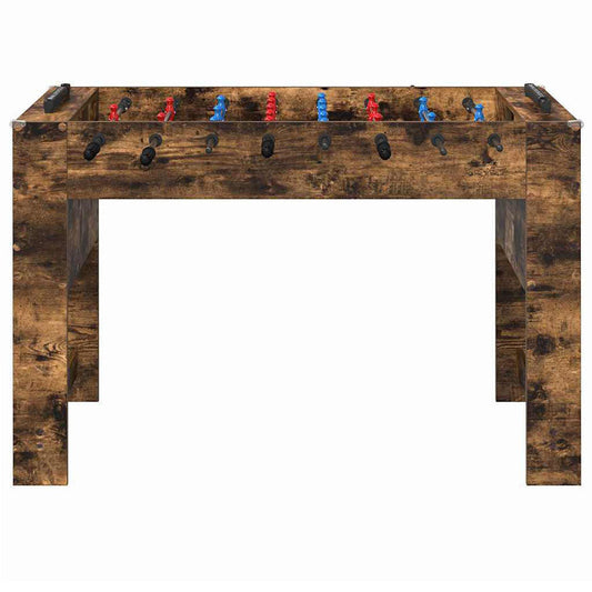 Playnmore Compact Football Table White 125 cm Indoor Foosball Table