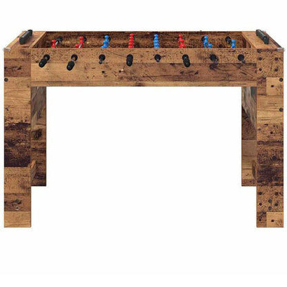Playnmore Compact Football Table White 125 cm Indoor Foosball Table