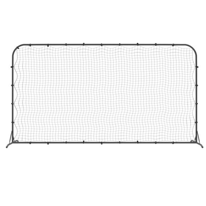 Playnmore Football Rebounder Net Black HDPE, 366 × 90 × 183 cm