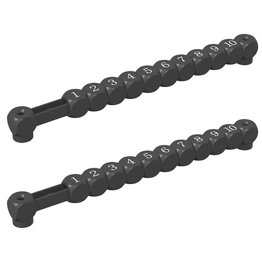 Playnmore Football Table Counters – Set of 2 Black 30 x 2.2 x 2.9 cm