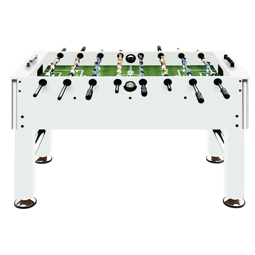Playnmore Heavy-Duty Steel Foosball Table in Black 140x74.5x87.5 cm 60 kg