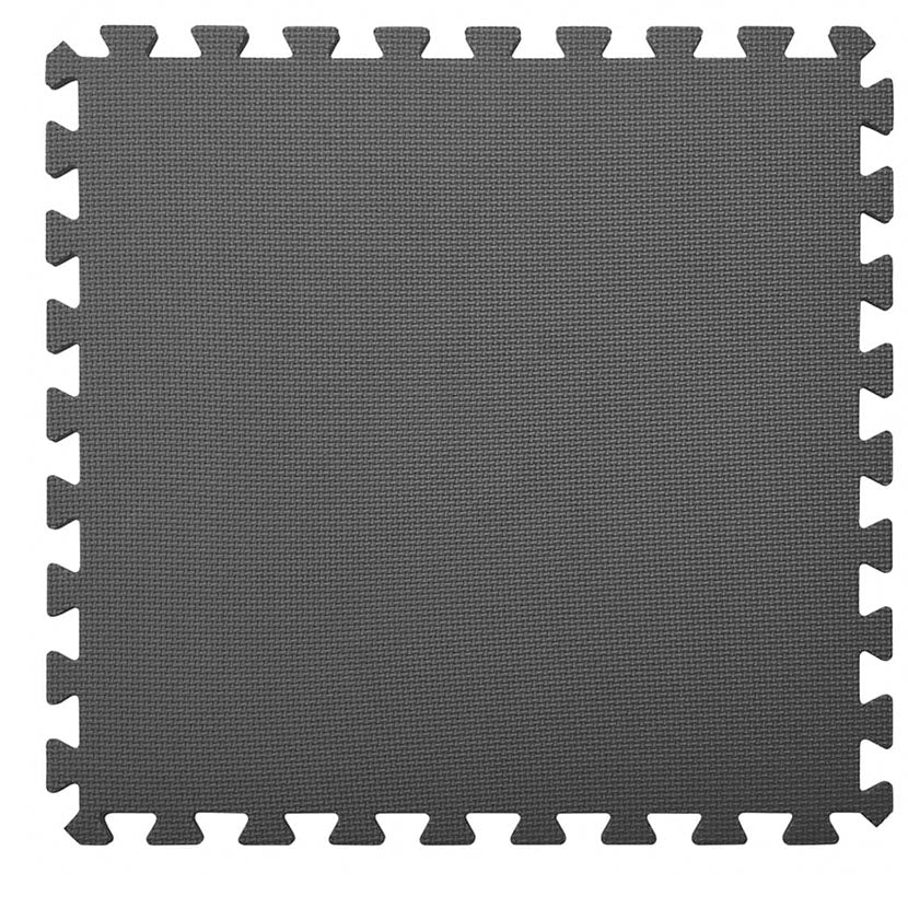 Playnmore Interlocking Pool Ground Pads, 6 Black EVA Foam Tiles, 2.16 m²