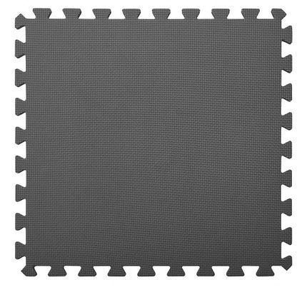 Playnmore Interlocking Pool Ground Pads, 6 Black EVA Foam Tiles, 2.16 m²