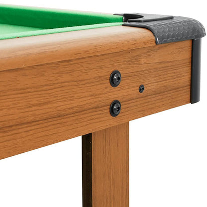 Playnmore Pool Table 4 Feet Brown 122 cm Compact Billiard Table