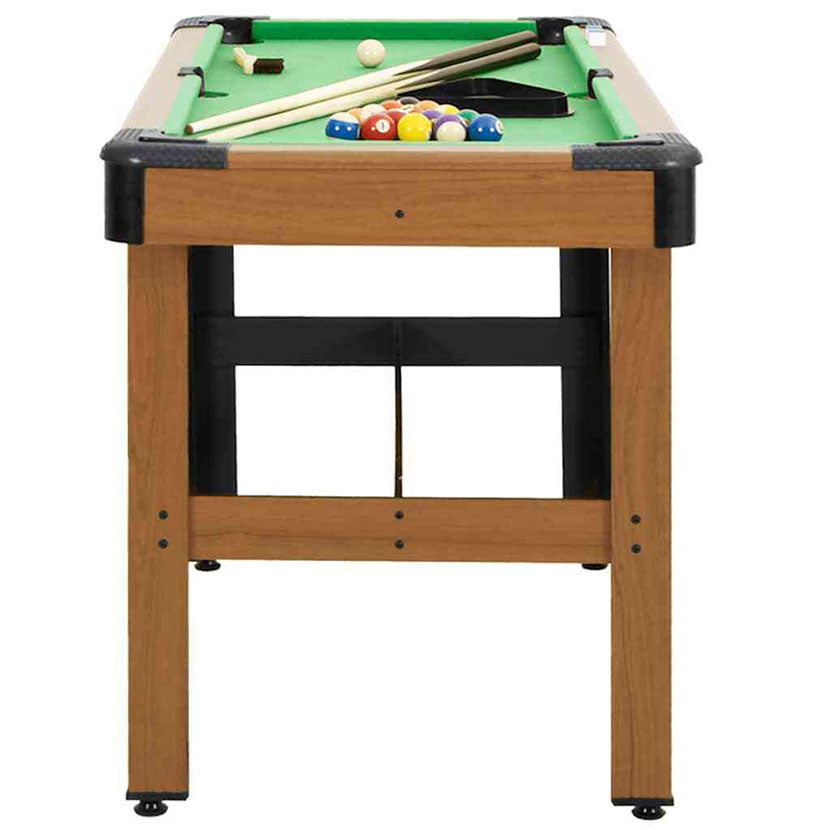 Playnmore Pool Table 4 Feet Brown 122 cm Compact Billiard Table