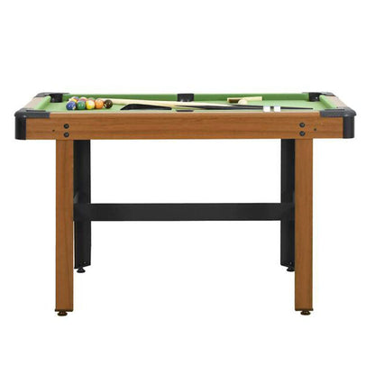 Playnmore Pool Table 4 Feet Brown 122 cm Compact Billiard Table