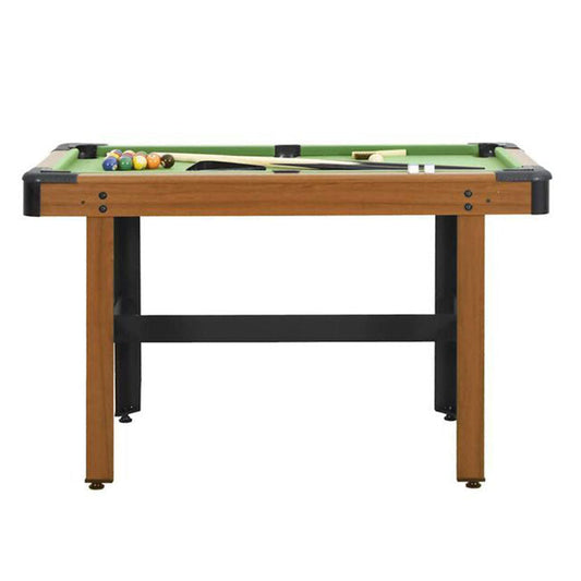 Playnmore Pool Table 4 Feet Brown 122 cm Compact Billiard Table