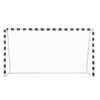 Playnmore Soccer Goal Metal Frame, Black & White, 300 × 160 × 90 cm