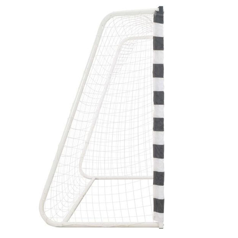 Playnmore Soccer Goal Metal Frame, Black & White, 300 × 160 × 90 cm