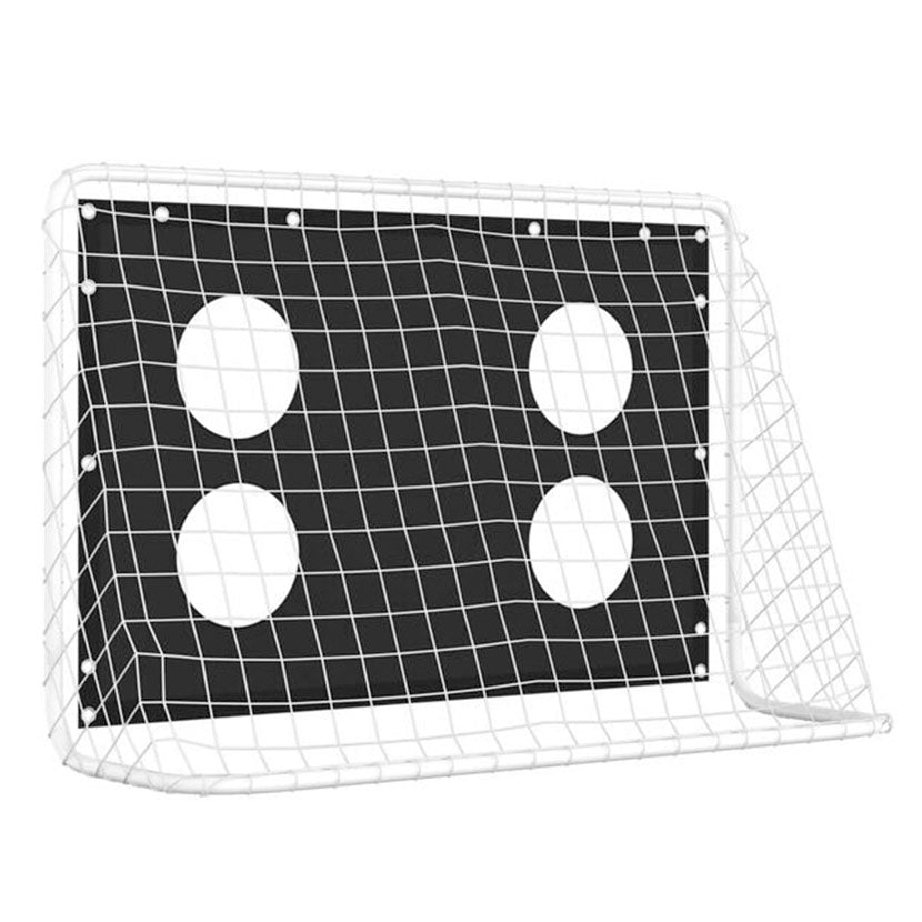 Playnmore Soccer Practice Goal – Steel Frame, Black, 184 × 61 × 122 cm