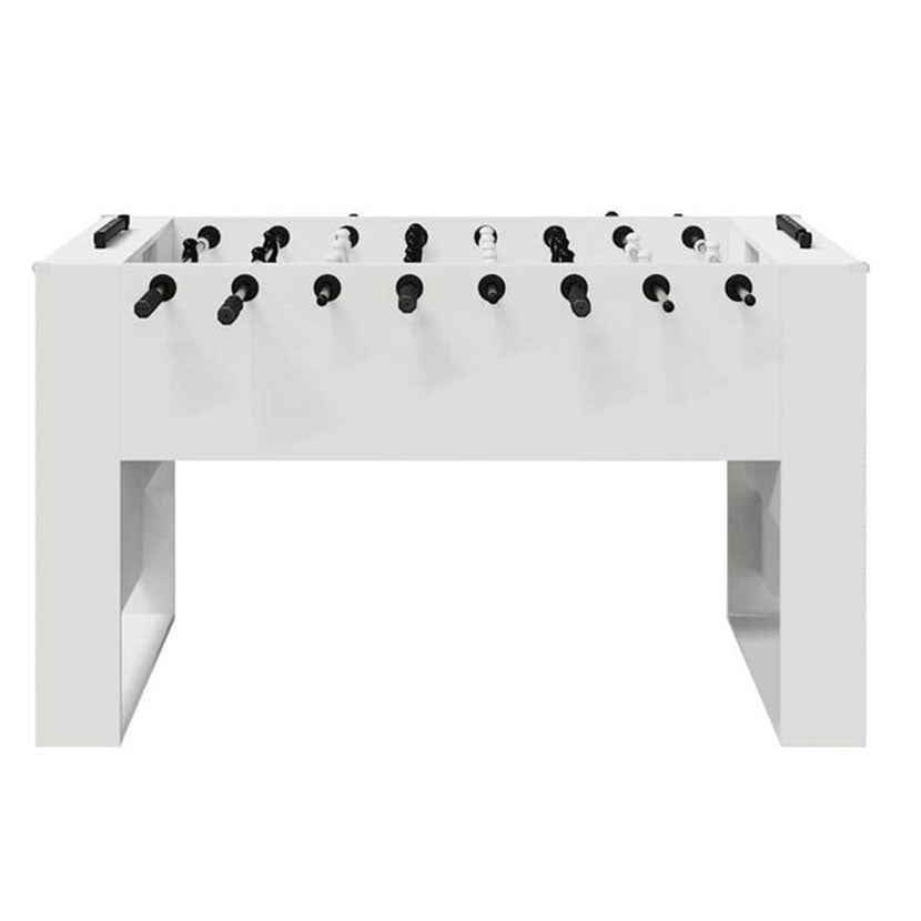 Playnmore Indoor Foosball Table with White Finish 146.5 x 74 x 85 cm